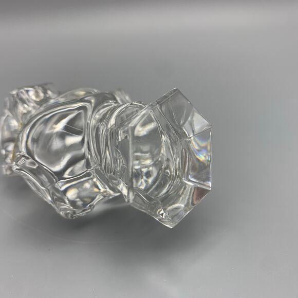 Jonal Elephant Crystal Figurine West Germany Clear Trunk Up 24% Lead VTG 4" - Picture 6 of 6